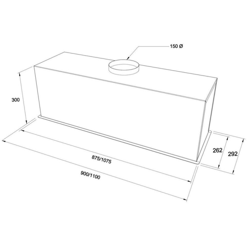 Westin Canopy Hood PRIME-EDGE-1100-NO-MOTOR – Stainless Steel